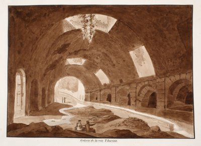 A gallery in the Via Tiburtina by Agostino Tofanelli
